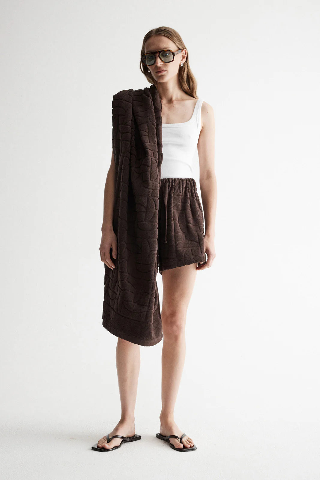 Monogram Towel - Chocolate