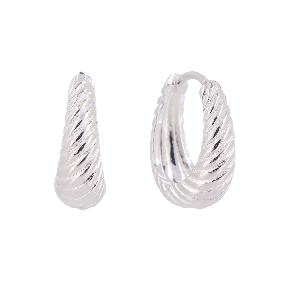 Muse hoop earrings - silver
