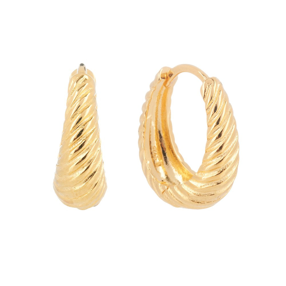 Muse hoop earrings - gold