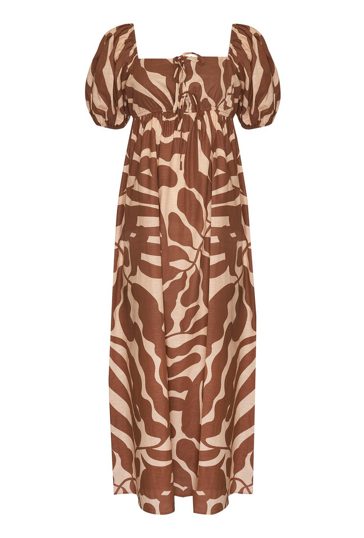 PENELOPE MAXI DRESS - SEA FERN PRINT