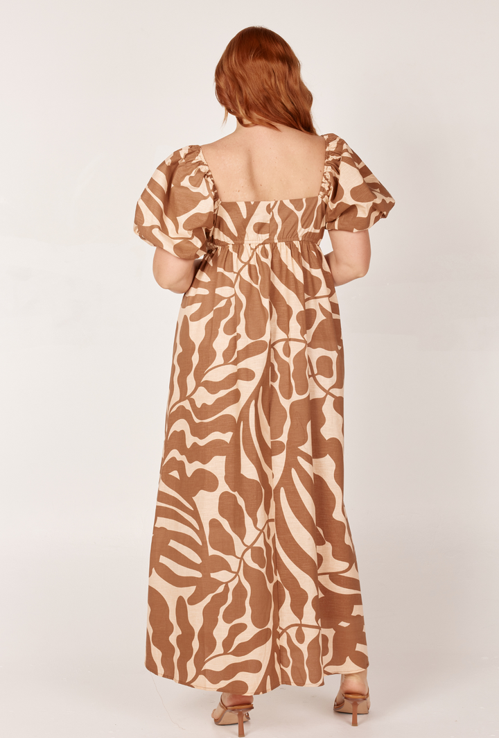 PENELOPE MAXI DRESS - SEA FERN PRINT