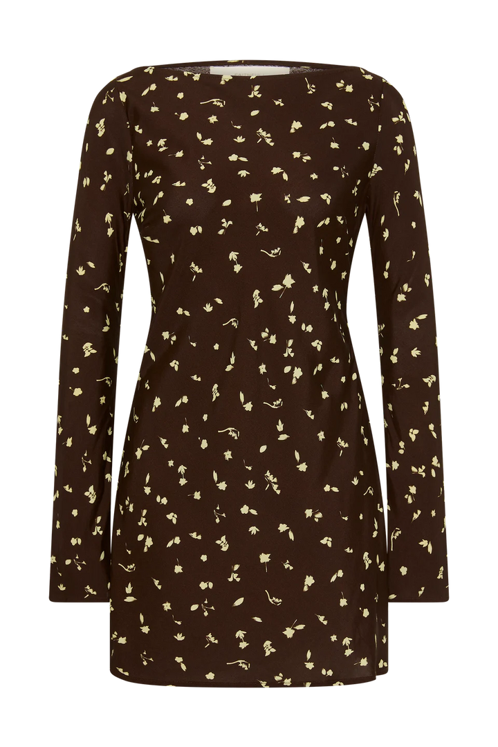 Lilou Mini Dress - Clover Brown