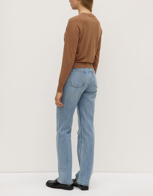 Semra Cotton Cashmere Cardigan - Fawn