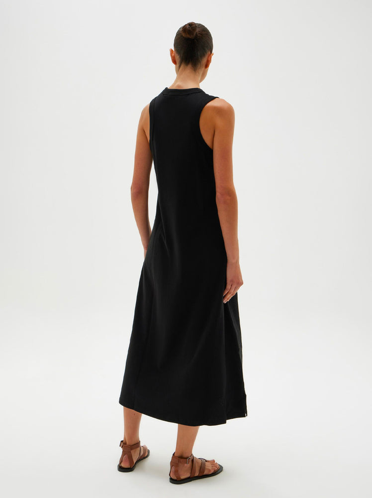 Juni Organic Tank Dress - Black