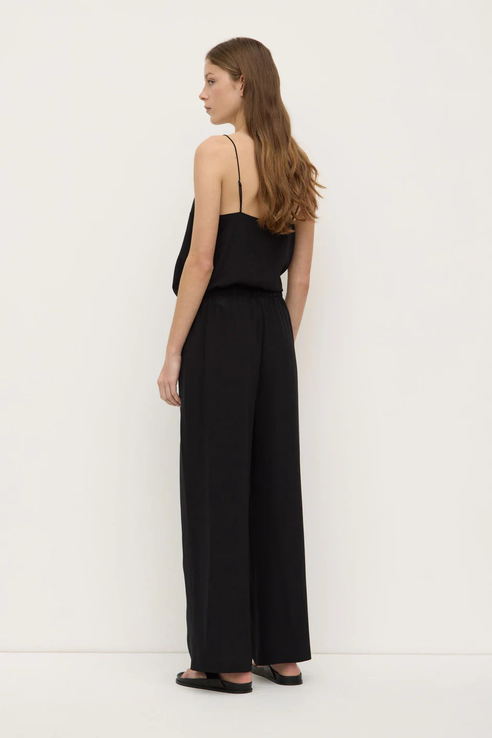 Betty Silk Pant - Black