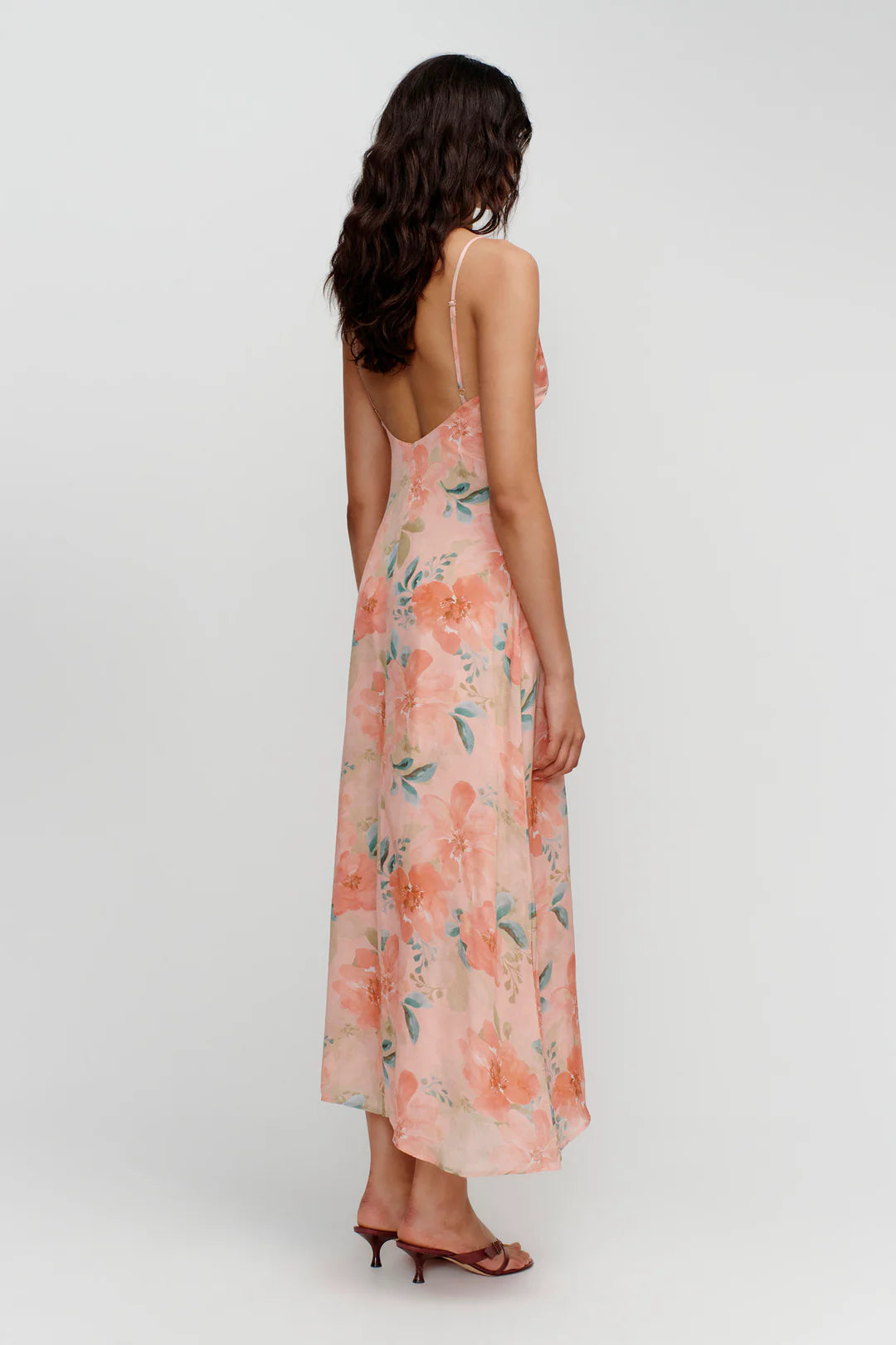 Domenica Midi Dress - Watermelon Flora