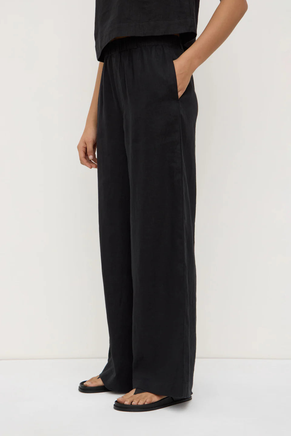 Everyday Linen pant - Black