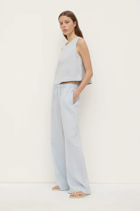 Everyday Linen Pant - Cloud