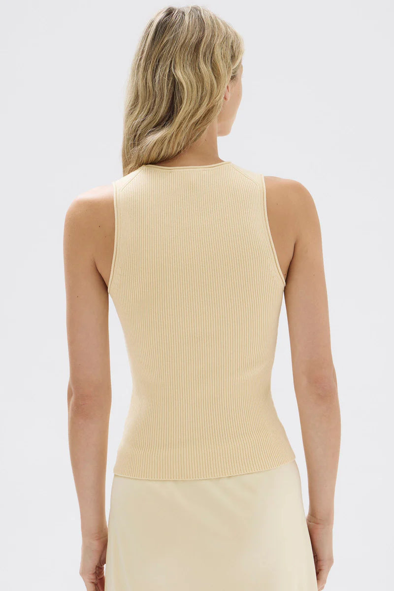 Faye Knit Tank - Pannacotta