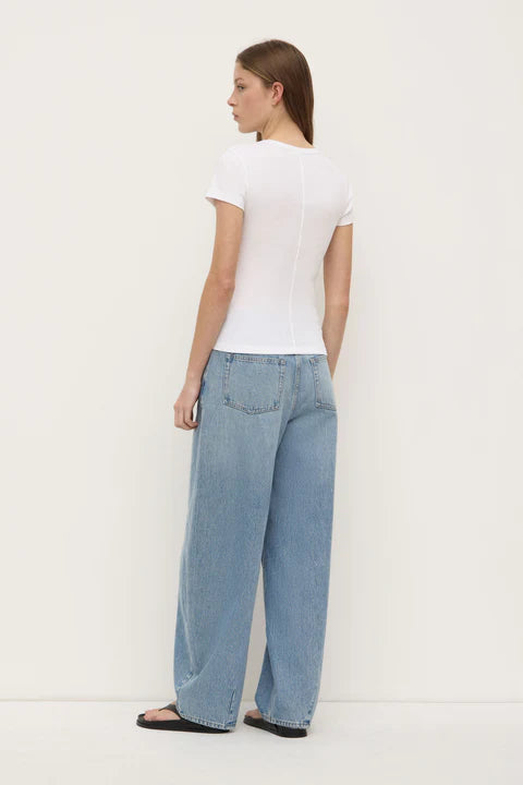 Linley Rib Tee - White