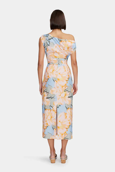 Morgan Midi Dress Chambray Floral