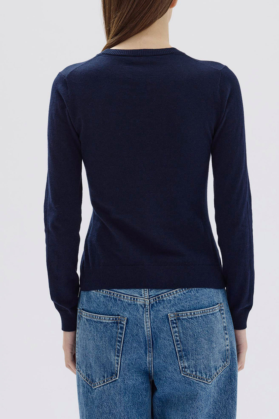 Maddy Cotton Cashmere Top - Ink