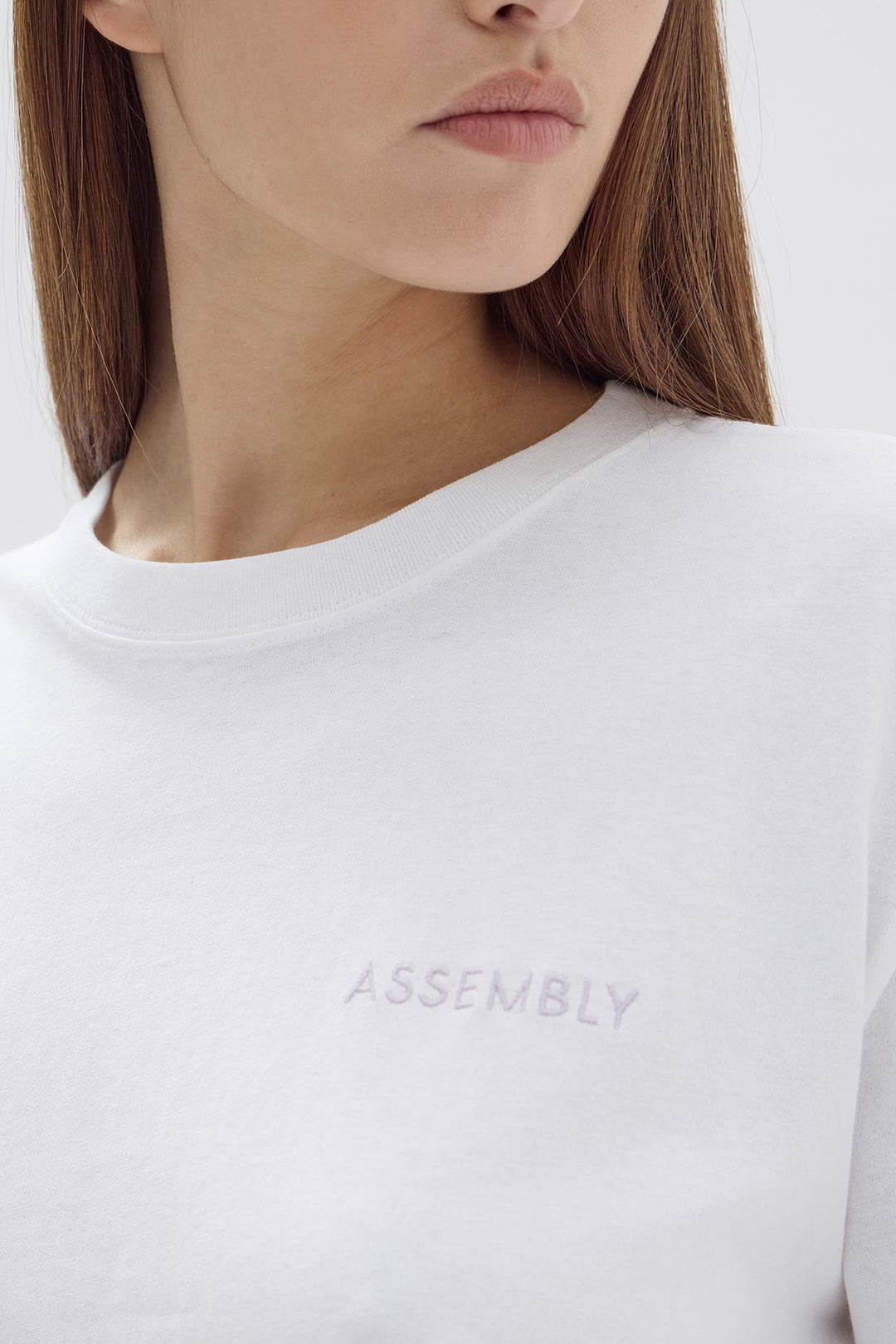 Pax Logo Sleeve Tee - White/Jacaranda