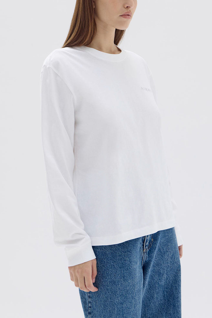 Pax Logo Sleeve Tee - White/Jacaranda