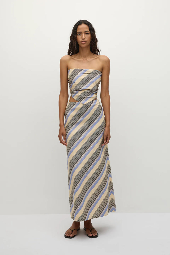Elise Skirt - Marine Stripe