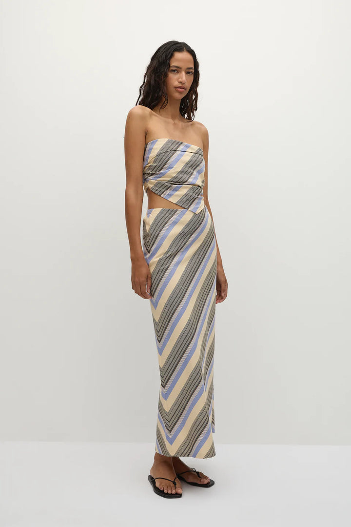 Elise Skirt - Marine Stripe
