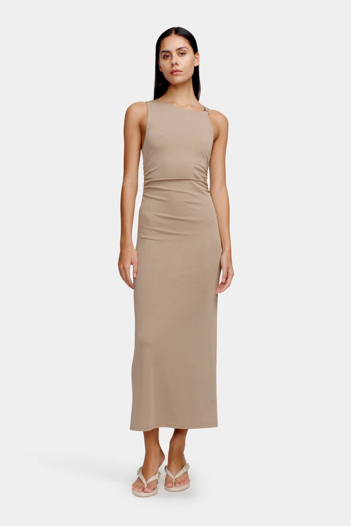 Samara Midi Dress - Porcini