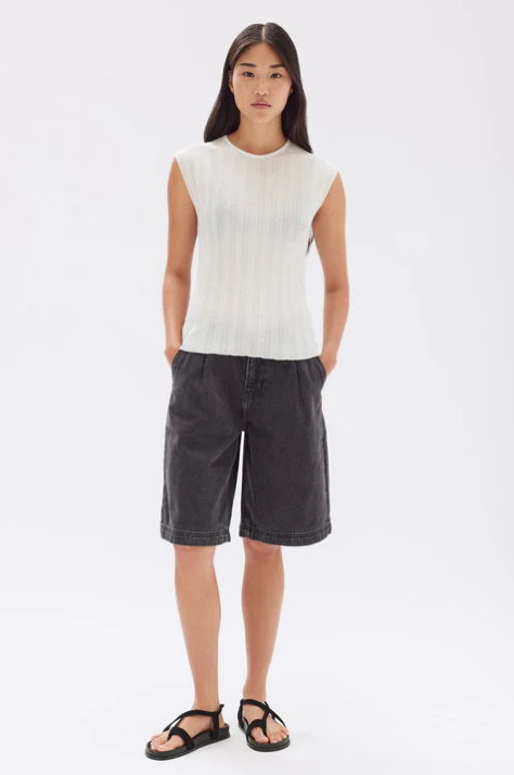 Noa Knit Tank - White