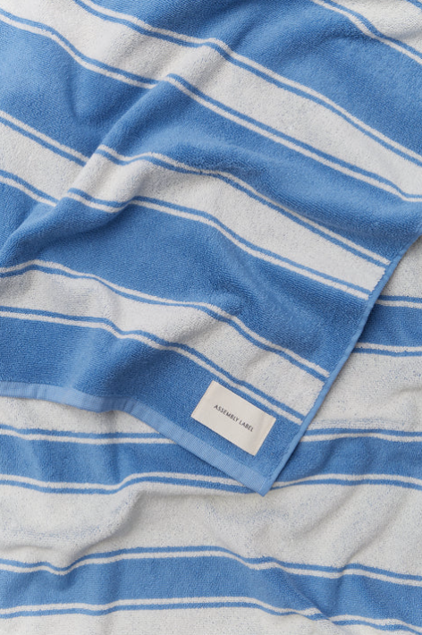 Multi Stripe Beach Towel - Bahama/Cream Stripe