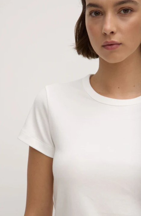 Lyla Cap Sleeve Tee - White