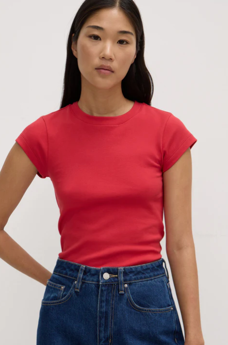 Josie Short Sleeve Tee - Goji