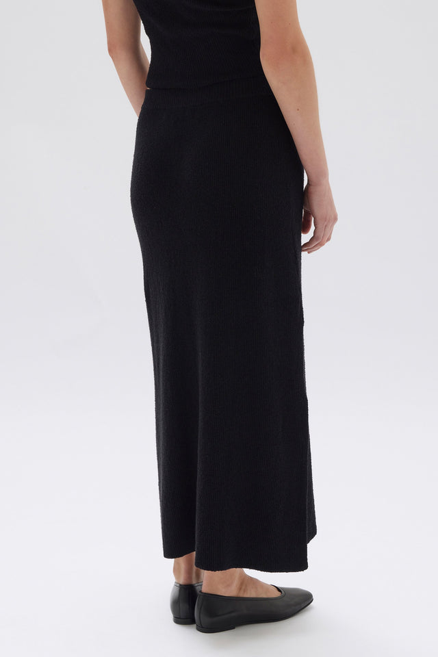 Wren Knitted Skirt - Black