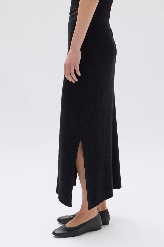 Wren Knitted Skirt - Black
