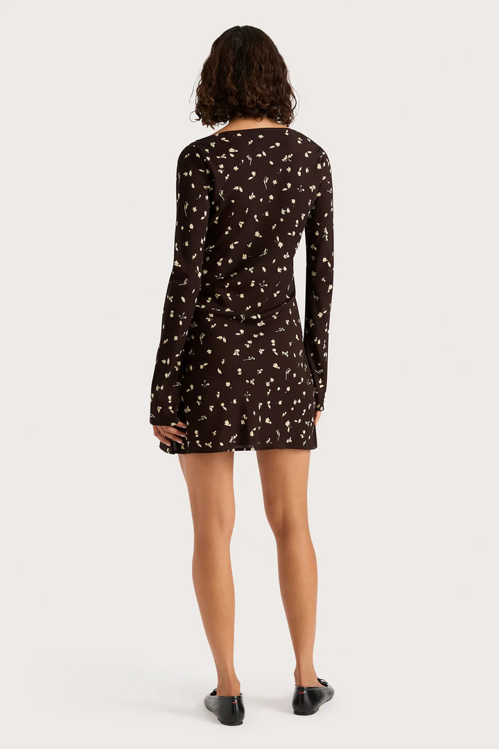 Lilou Mini Dress - Clover Brown