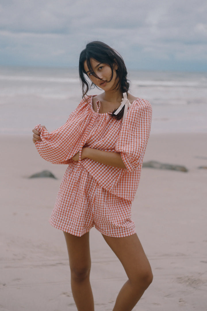Chloe Blouse - Starburst Gingham