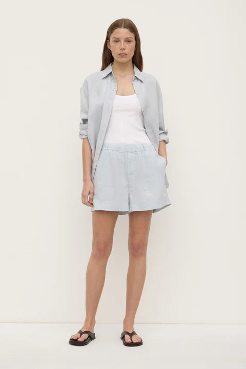 Everyday Linen Short - Cloud
