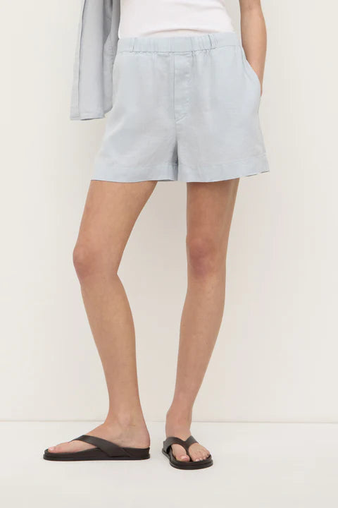 Everyday Linen Short - Cloud