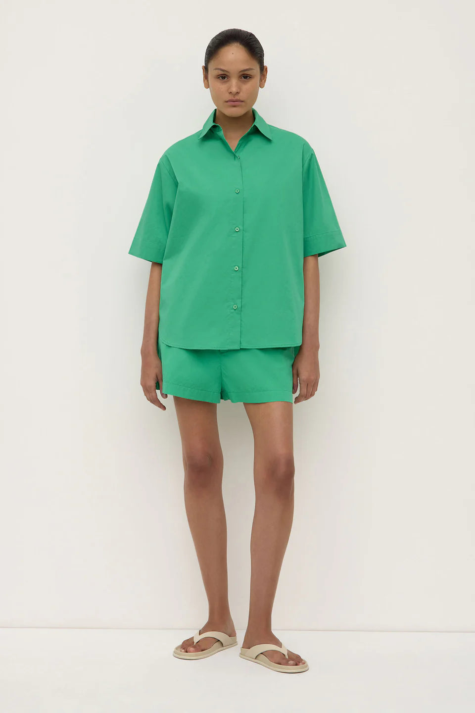 Joni Short Sleeve Shirt - Bright Green