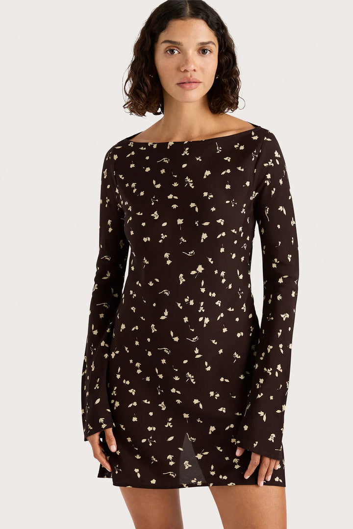 Lilou Mini Dress - Clover Brown