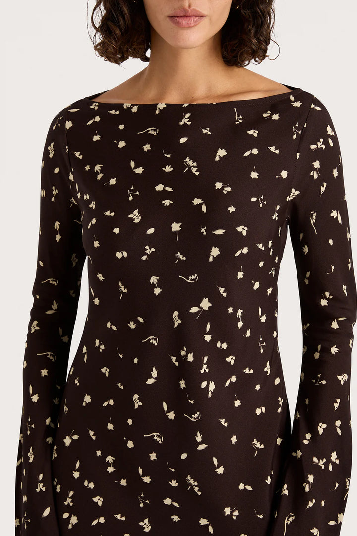 Lilou Mini Dress - Clover Brown