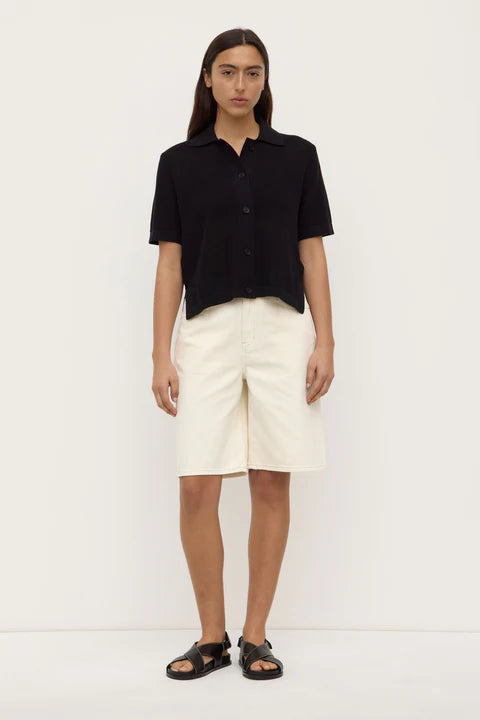 Kismet Knit Short Sleeve Shirt - Black