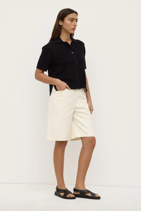 Kismet Knit Short Sleeve Shirt - Black