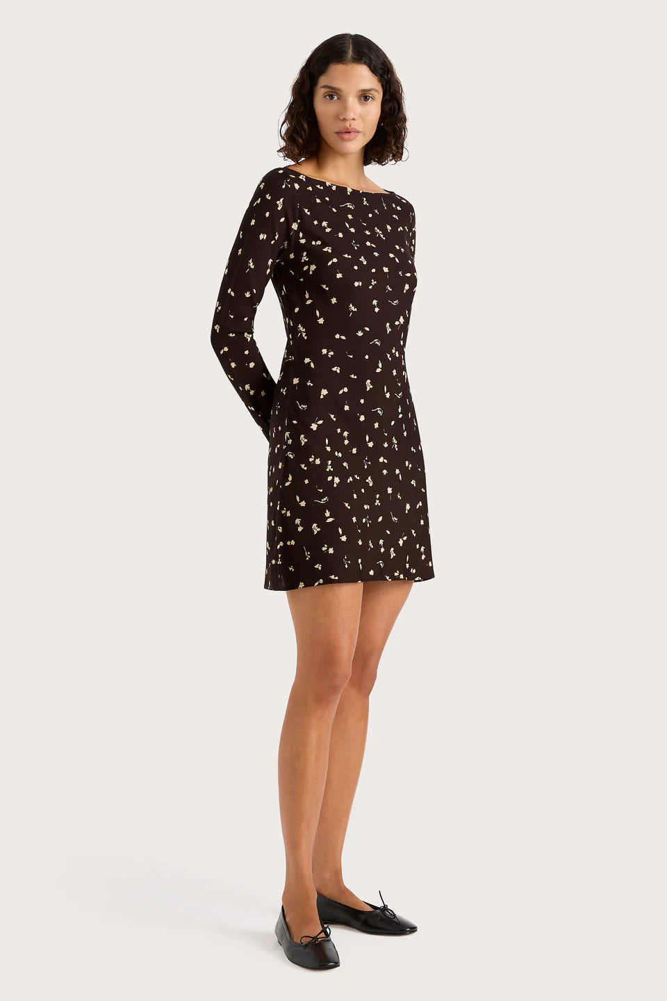 Lilou Mini Dress - Clover Brown