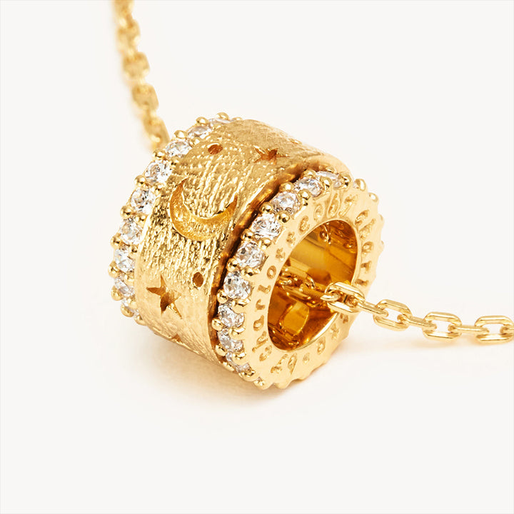 Gold Be In The Present Spinning Necklace