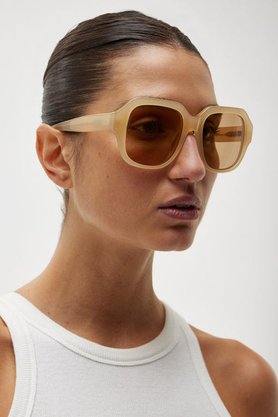 Womens Oversized Sunglasses - Stone
