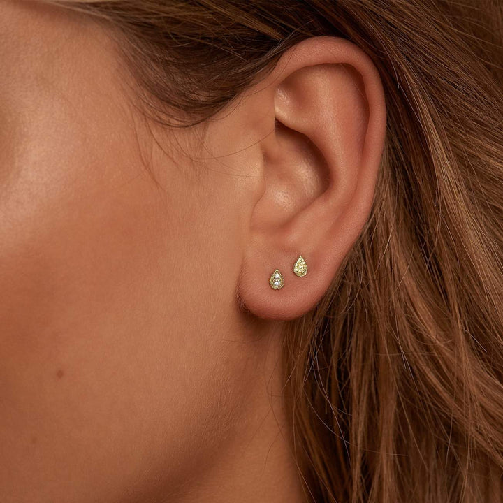 Silver Illuminate Stud Earrings